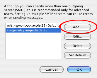 SMTP-Host Einstellungen 2